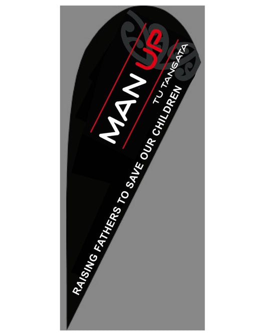 Man Up Double sided 3.5m flag