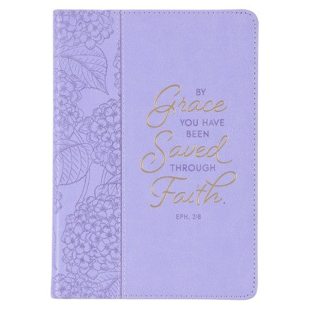 Journal By Grace You Have Been Saved Purple