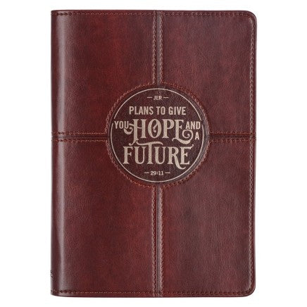 Journal Hope And A Future Chestnut Brown