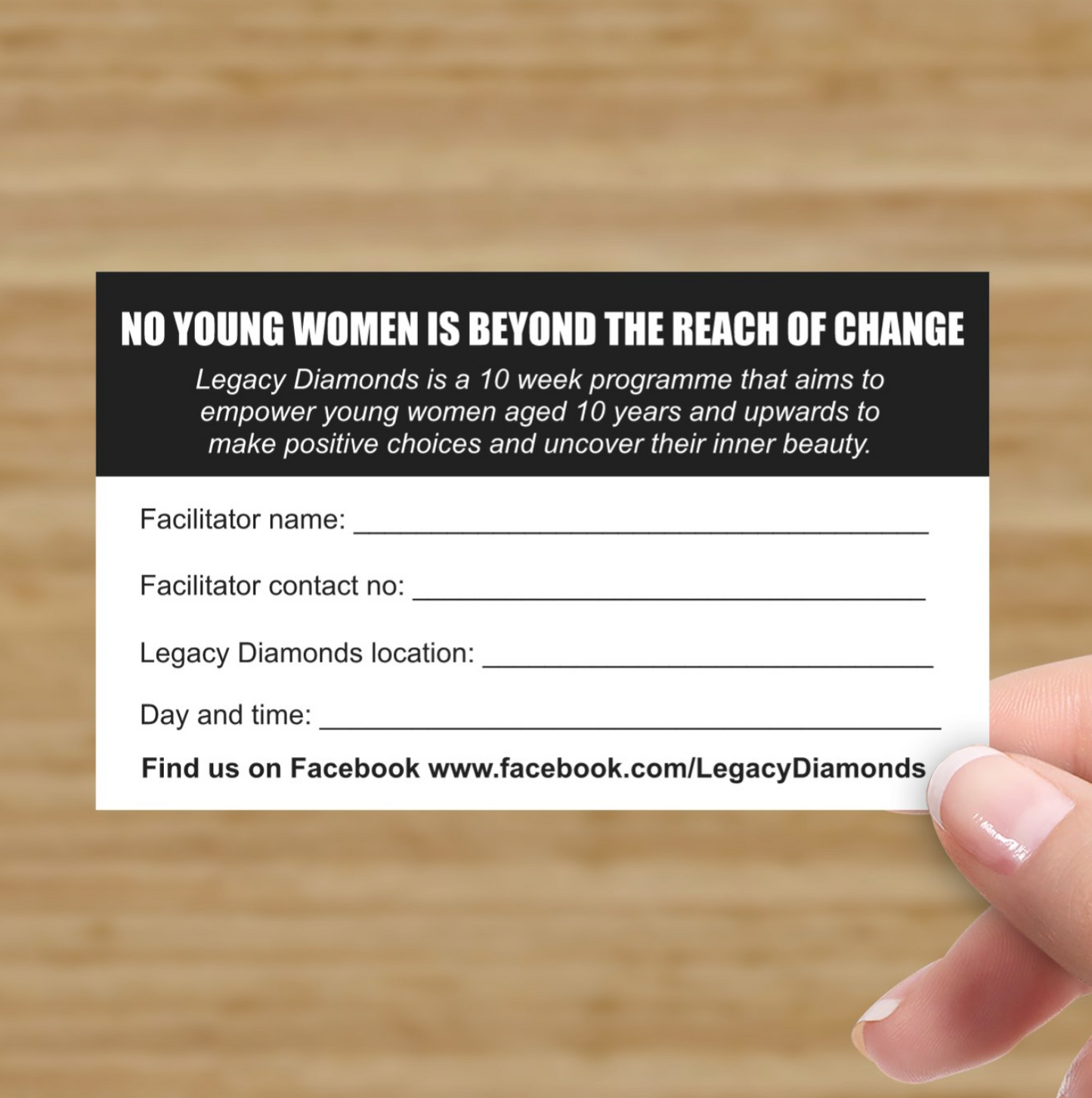 Legacy Diamonds Business cards (pack of 100)