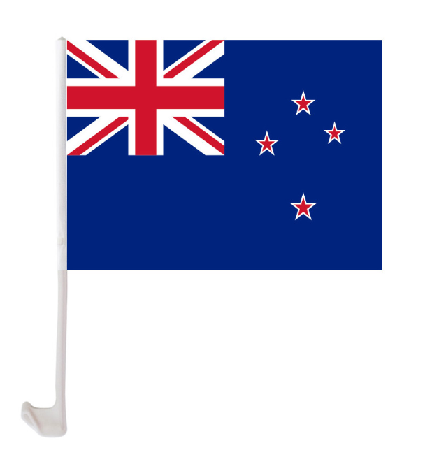 MNZGA - 2 piece Car Flag New Zealand