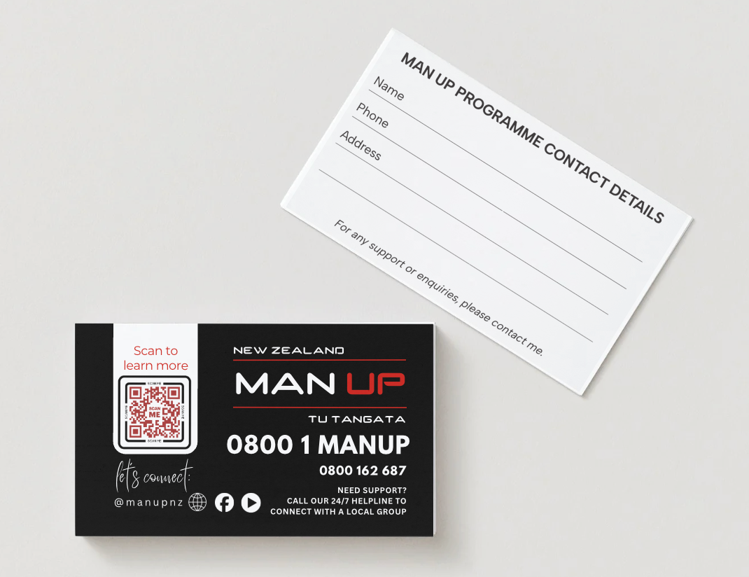 Man Up Business Cards