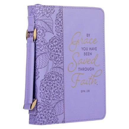 Bible Case By Grace You Have Been Saved Lilac Medium