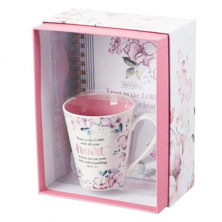 Boxed Gift Set Trust In The Lord Mug & Journal