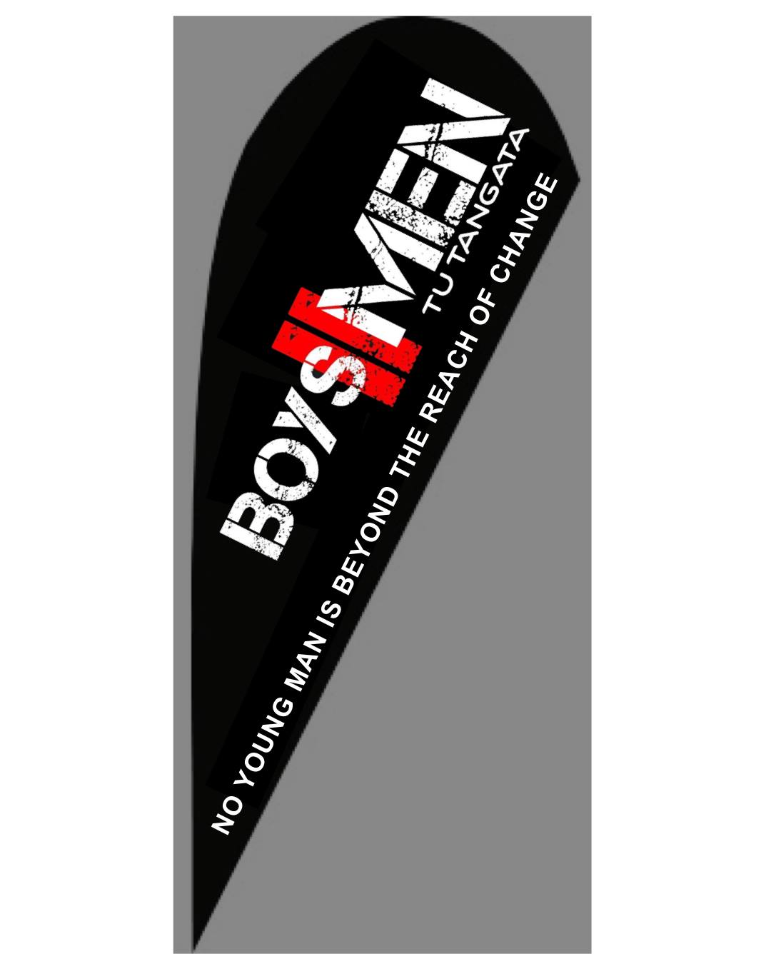 Boys To Men Double sided 3.5m flag