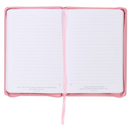 Journal Lord Strength w/Zip Pink Luxleather
